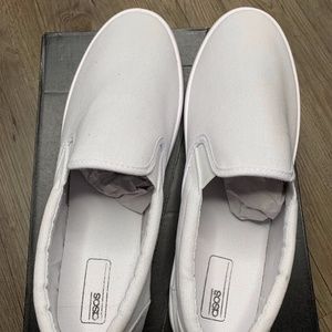 ASOS White Slip On Loafers Size 12